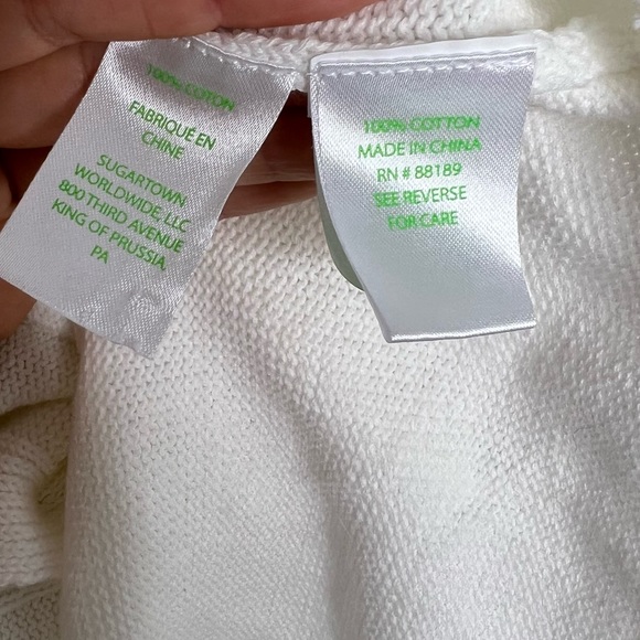 Lilly Pulitzer Corner Cardigan Resort White - Picture 7 of 8